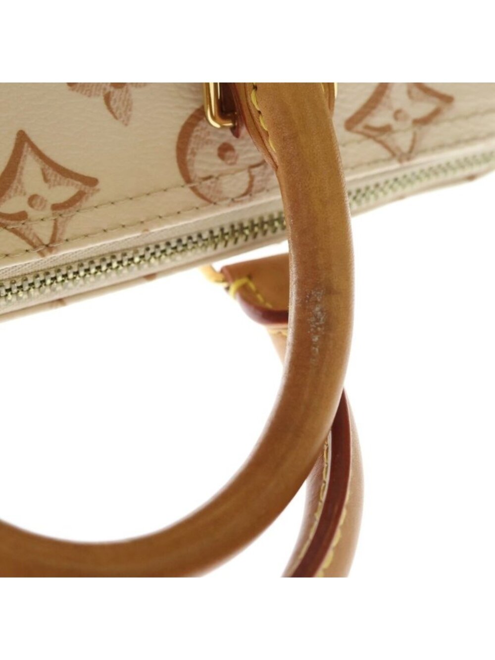 Louis Vuitton Monogram Speedy Bandouliere 25 Forever Shoulder Bag Leather White - Picture 7 of 9